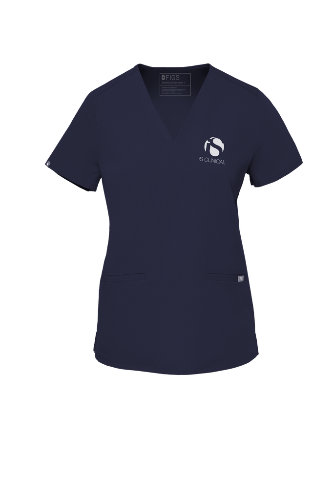 WOMEN'S SCRUBS - NAVY V-NECK SHIRT KOKO S