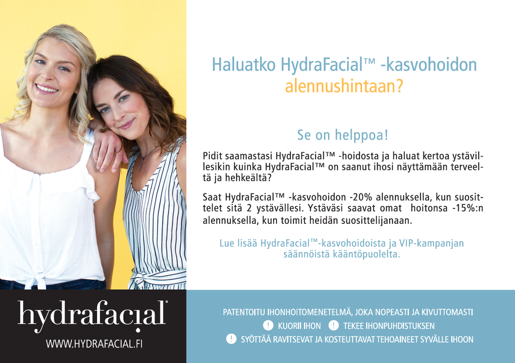 [99991233] HydraFacial VIP-kampanja mainos A5